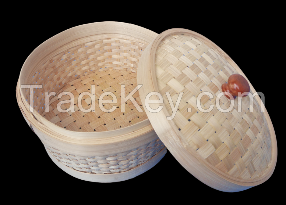 Bamboo Woven Rice Basket