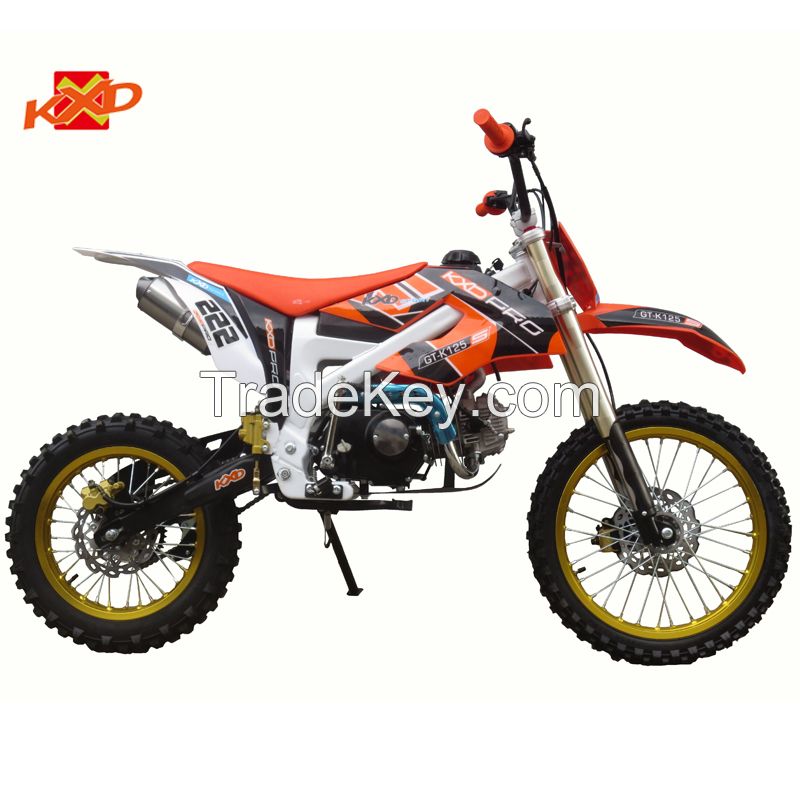 KXD612 125CC 4 stroke 17/14 inch pit bike factory from china kxd moto