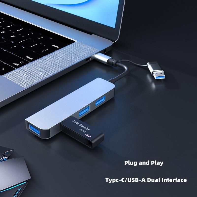 USB-a & USB-C Hub Dock - Universal Laptop Docking Station, 4 USB-a Hub