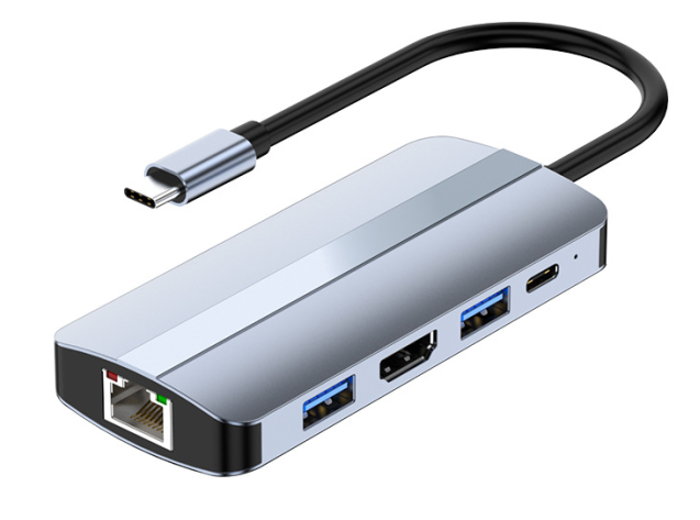 9 In1 USB C Hub, Type-C to HDMI 4K30Hz-SD/TF-USB3.0-Pd-Ethernet LAN Adapter