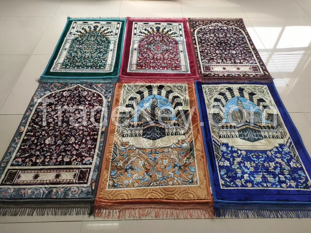 custom muslim printing prayer mat 6 color