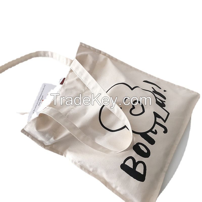 Large Capacity Custom Simple Art Single Shoulder Canvas Crossbody Bag for Shopping