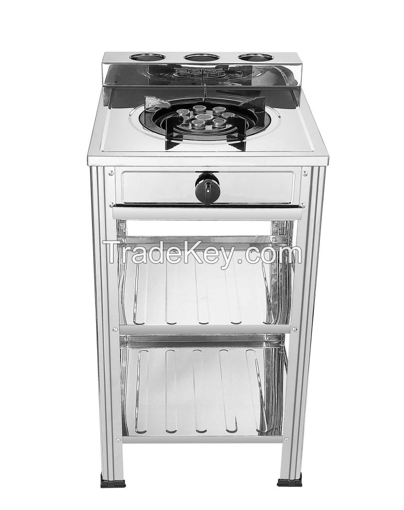 Outdoor Indoor Standing Gas cooker with stainless steel burner