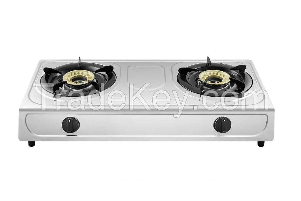 Indoor Household Use Gas Stove With Double Burner Gas Cooktops