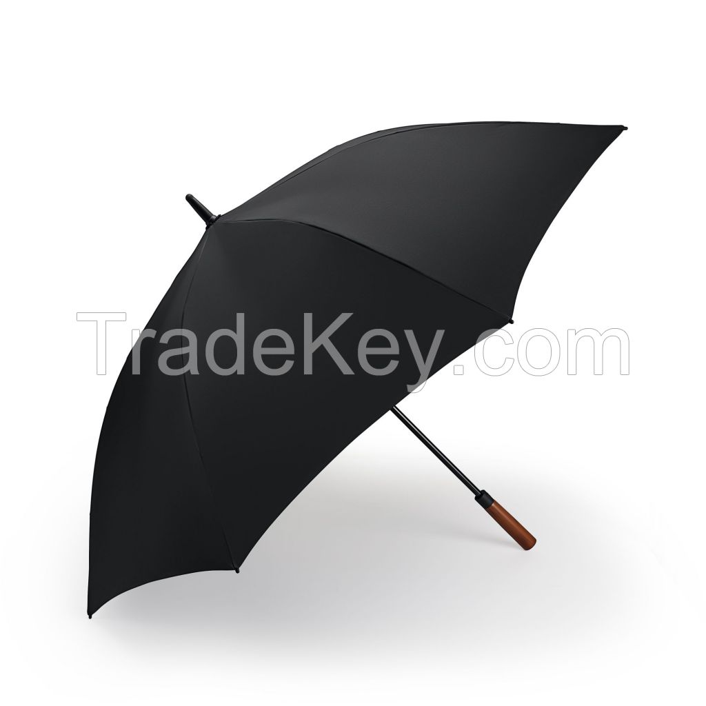  30*8K Classic Black Auto Open Golf Umbrella