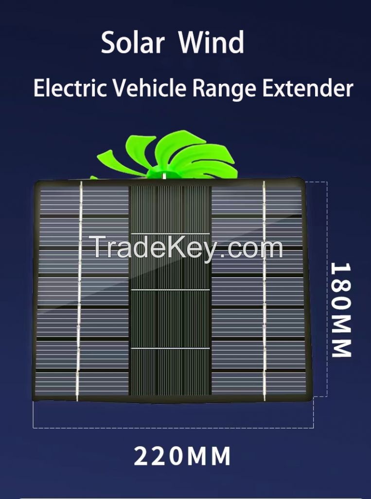 Solar Wind Electric Scooter Range Extender