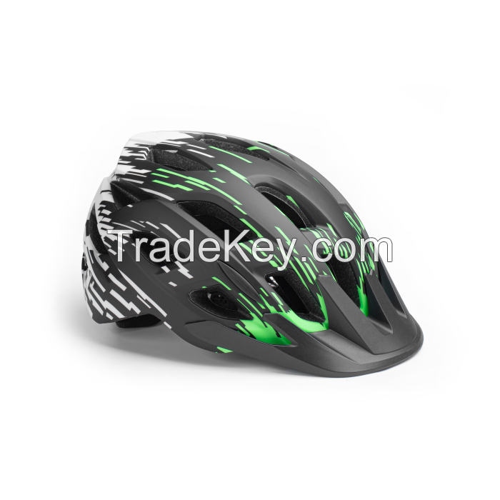 Mountain bike helmet with USB rechargeable light for adult