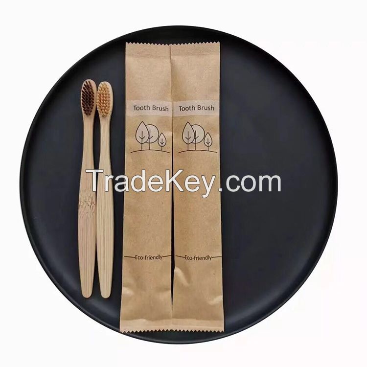 Customized Logo Packing OEM Bamboo Charcoal Bristle Bamboo Toothbrush