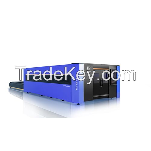 Fiber Laser Cutting Machine With Fully Enclosed Cover And Exchange Table 