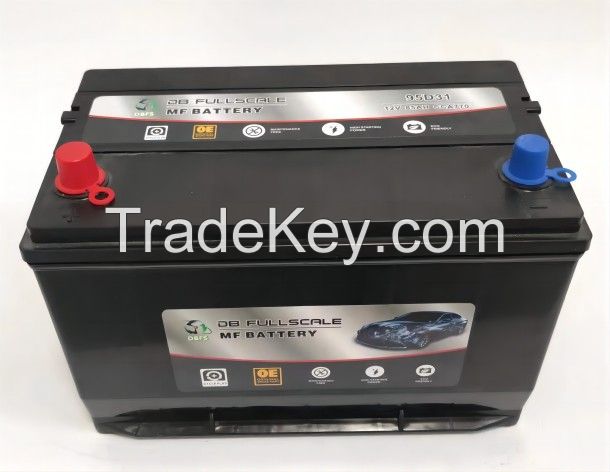 95D31 80AH Auto Car Battery Manufacturer Excellent Performance Maintenance Free Starter Stop Batteries For Cars 