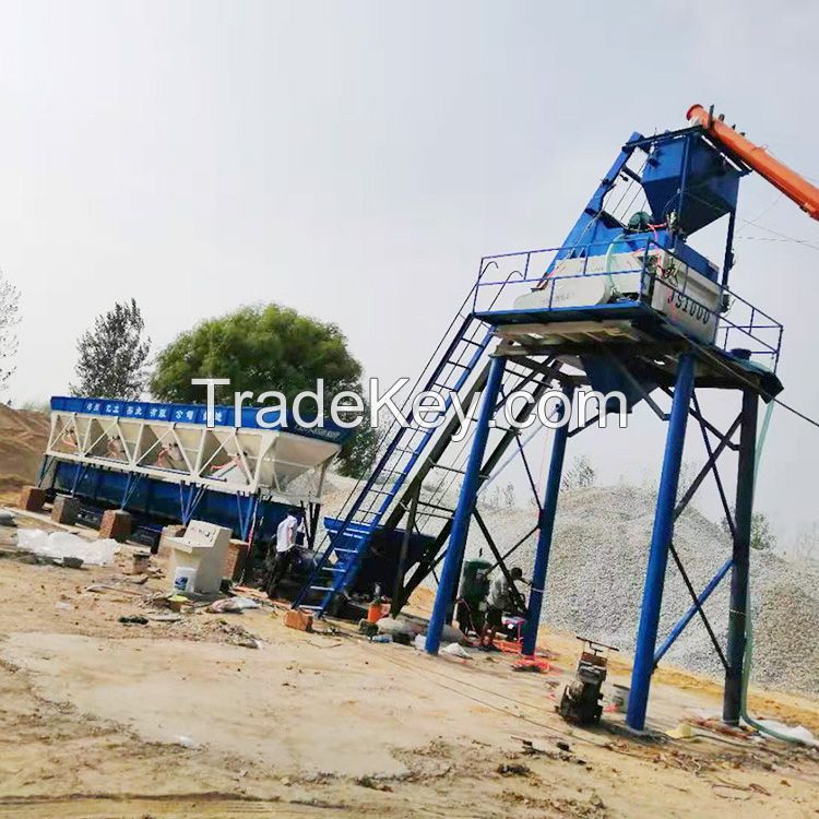 hot selling concrete batching plant automatic system dry mix station