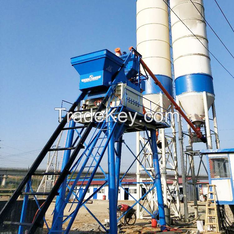 1.5m3 horizontal twin shaft electric cement concrete mixer JS1500 mixer for sale