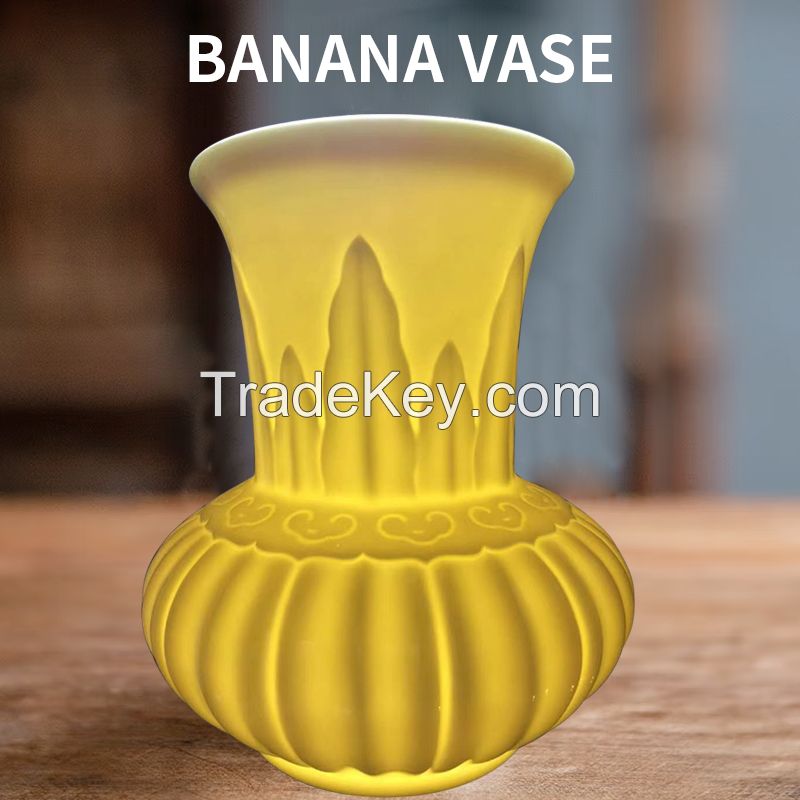 Banana vase ceramic decoration