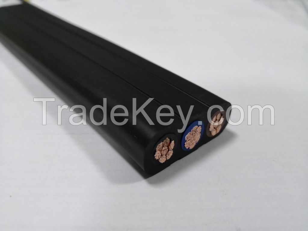 YBBPG polyurethane flat cable steel wire reinforced type