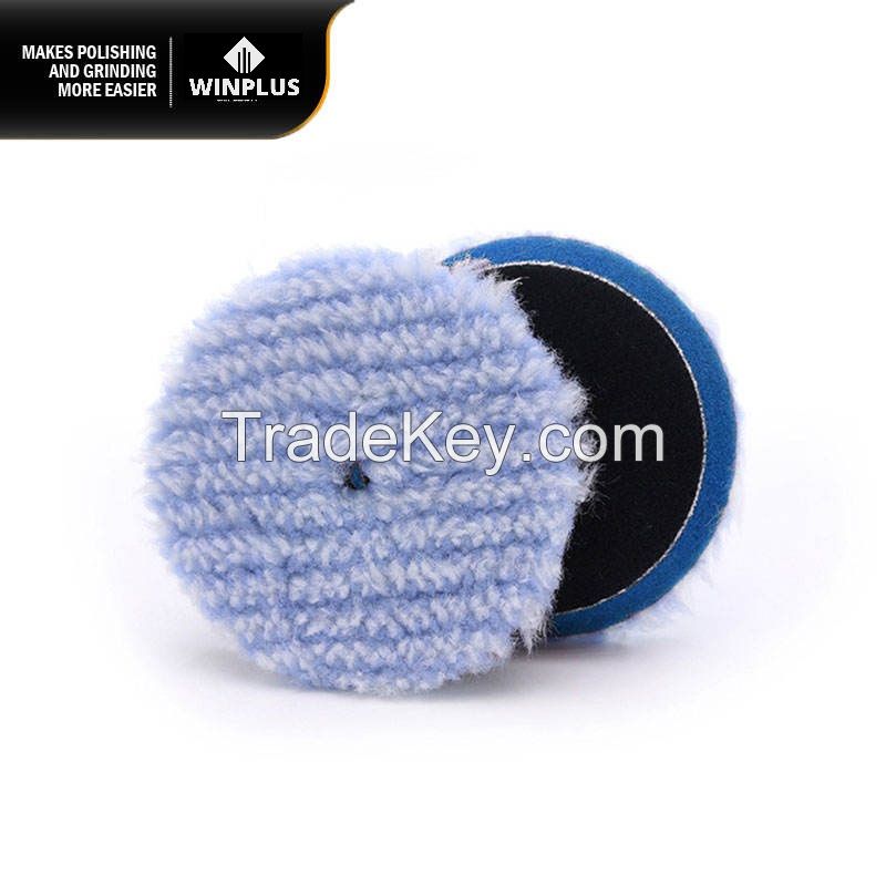 Wholesale Factory Car Detailing DA Wool Microfiber Buffing Pad Microfiber Polishing Pad