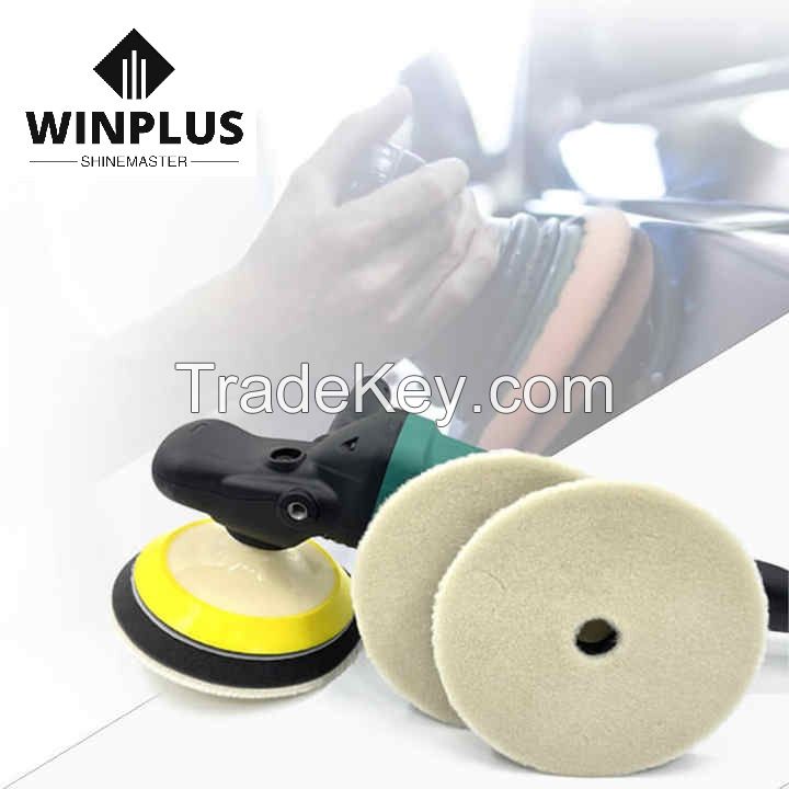 5inch  6 Inch Japan Wool Polishing Pad For Car Polisher Pad Kits Wool Finish Polishing Pad