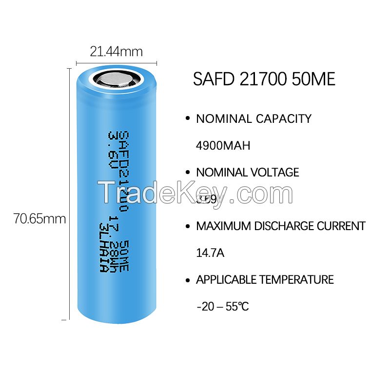 Wholesale INR 21700 50ME 5000mAh 3.7V lithium li ion rechargeable Batt