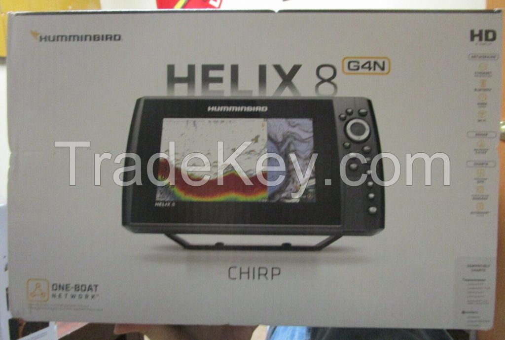 100% NEW ORIGINAL Humminbird HELIX 8 G4N 8in HD Display CHIRP GPS Fishfinder