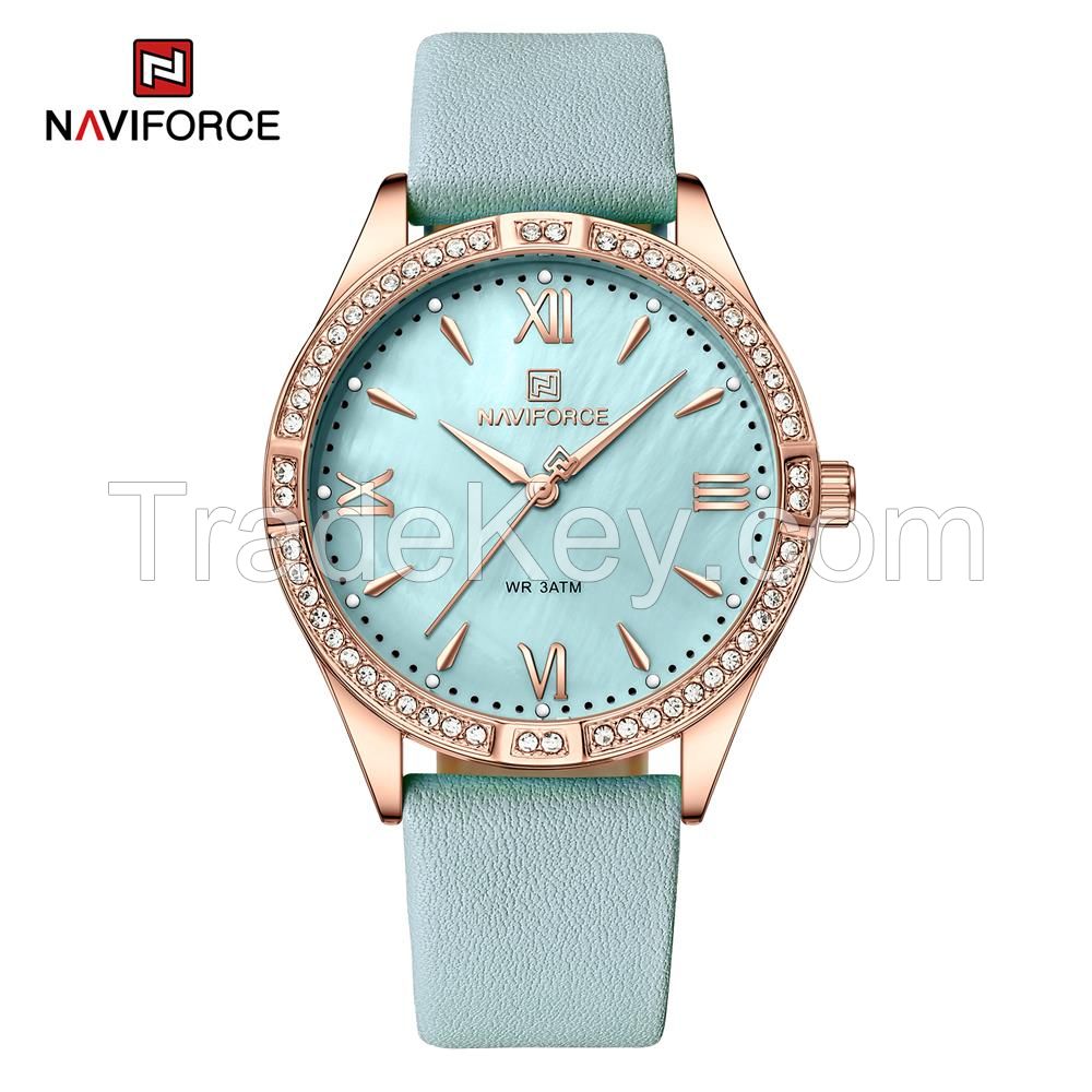 Naviforce Watch For Women Rhinestone Analogue Wrist watch 