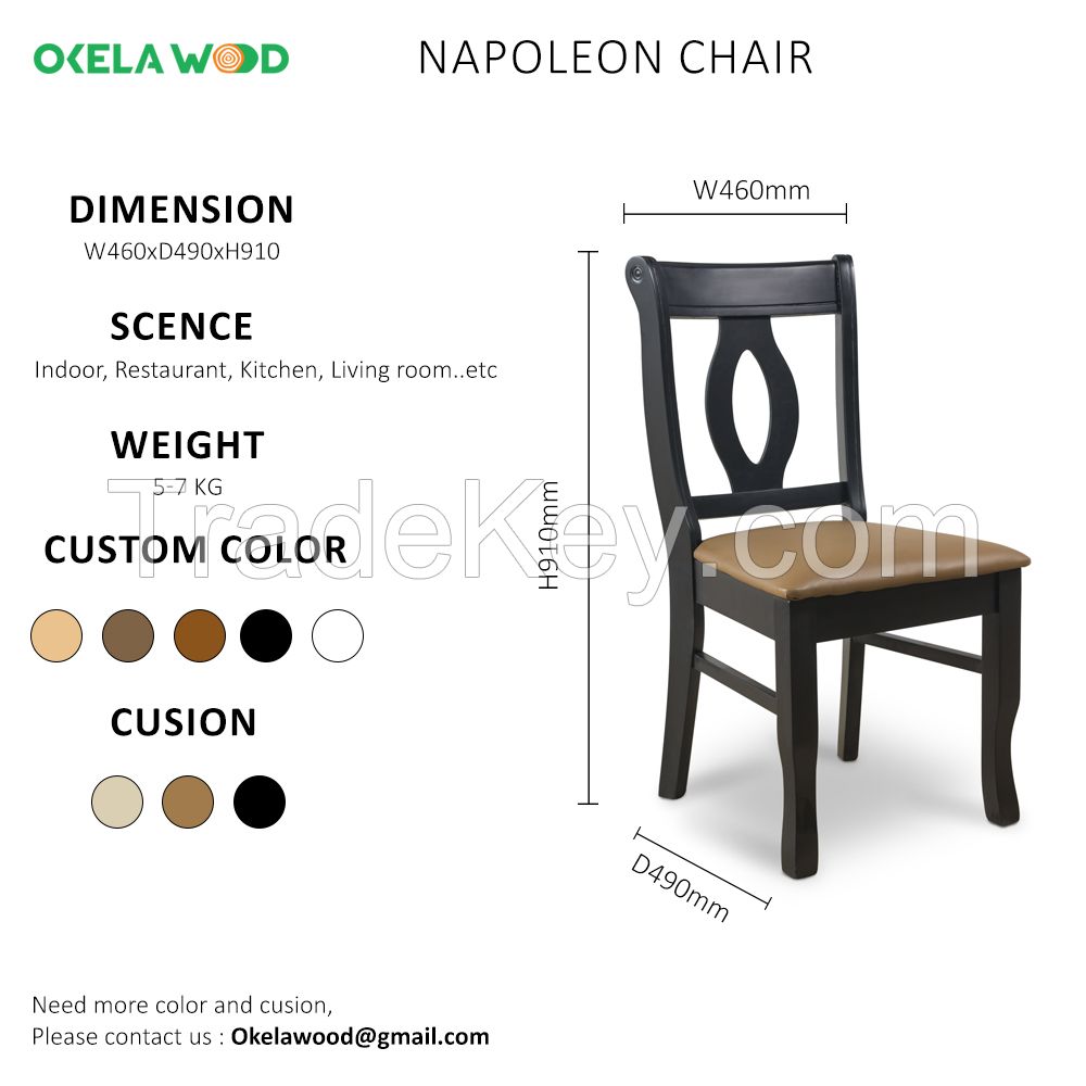 Napoleon Chair: High Quality Fashion Luxury Wooden Dining Chair Dining Room Chair Wood