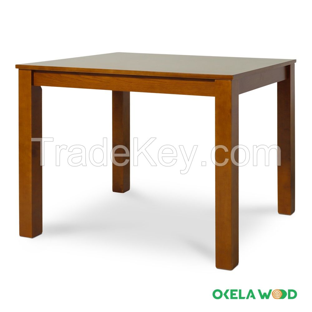Table Entic: Modern Dining Room Furniture Solid Wood Dining Table Top Grade Rubber