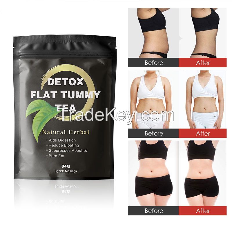 Private Label flat tummy Tea 28 days detox flat stomach tea Natural OEM Chinese Weight loss Tea