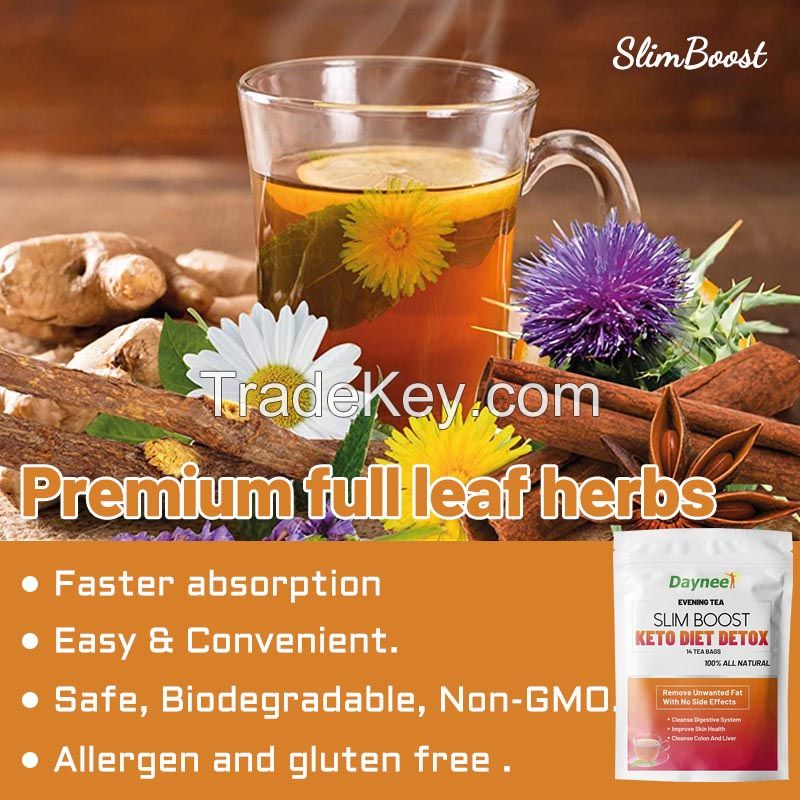 Slim Boost Keto Diet Detox Tea Flat Tummy Organic Herbal Weightloss  Slimming Tea