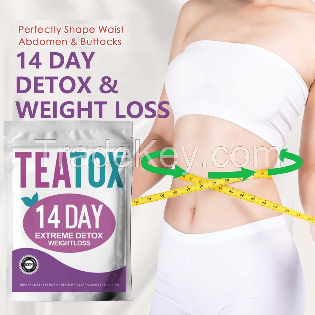 14 Day slimming Extreme Detox tea Burn fat Cleanse Metabolism weight loss Slim herbal Tea Factory custom