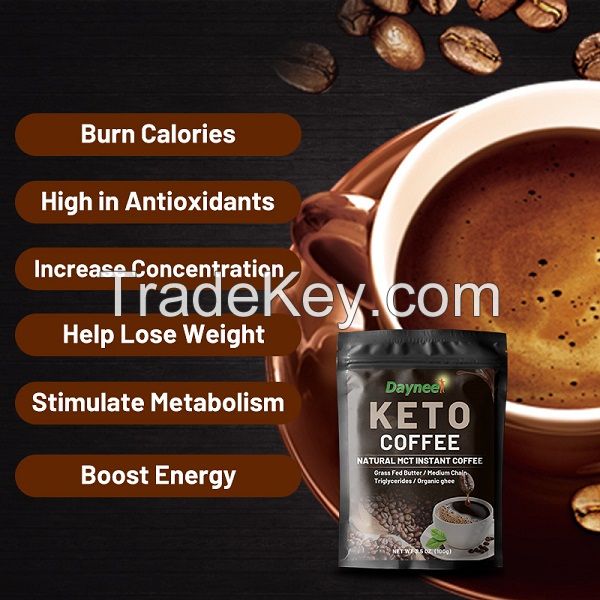 Keto Coffee Custom Diet instant Keto coffee creamer MCT lose weight Dietary supplements Burn Fat Slim Keto Coffee powder