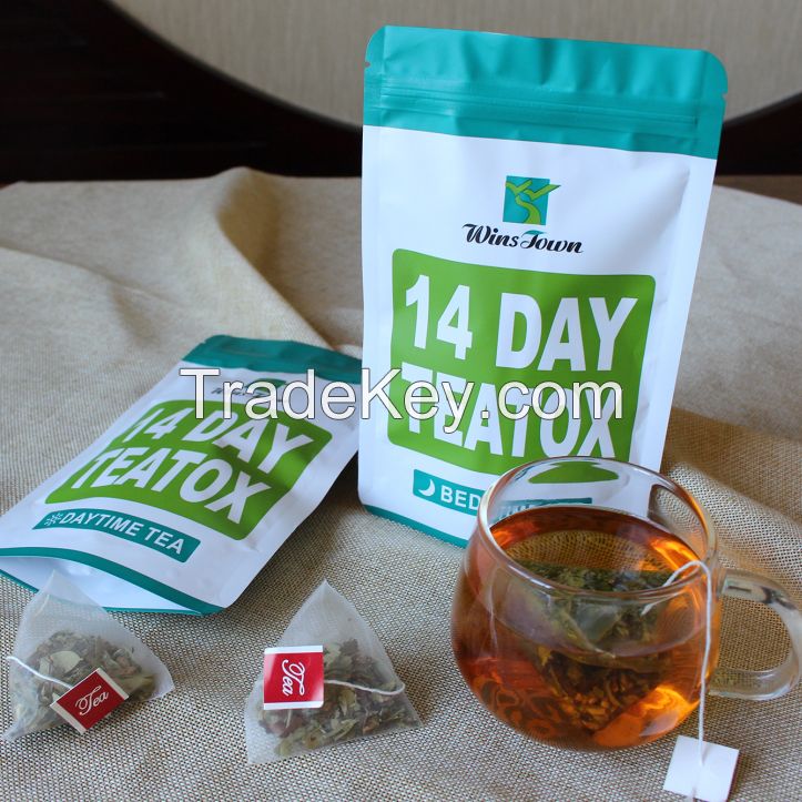 14 day slim tea Pyramid bag the minceur ventre plat weight loss fat burning herbal slimming tea