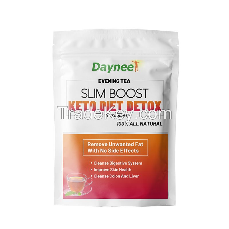 Slim boost Keto Diet Detox tea bag CustomSlim Boost KETO Diet DETOX Evening tea  organic herbal weight loss slimming Tea with evening and daytime By  Shanghai Duolaian Health Management Co., LTD