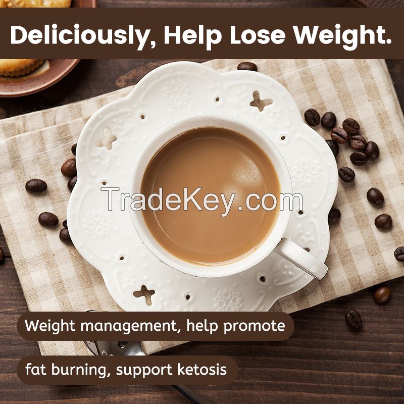 Instant keto coffee drink for ketogenic diet body fitness KETO coffee