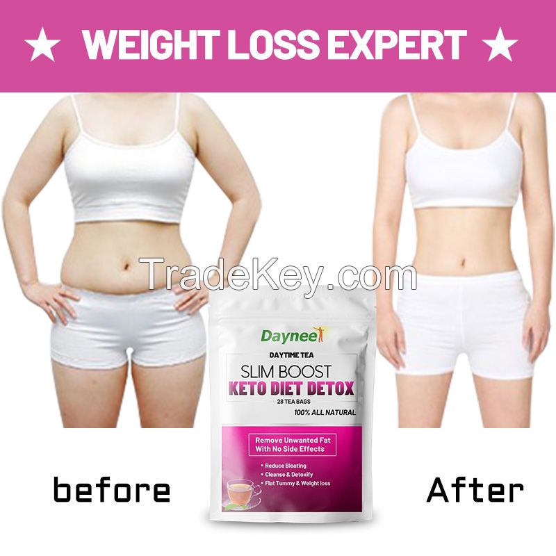 Chinese Flat Tummy organic herbal weight loss slimming Tea with evening and daytime