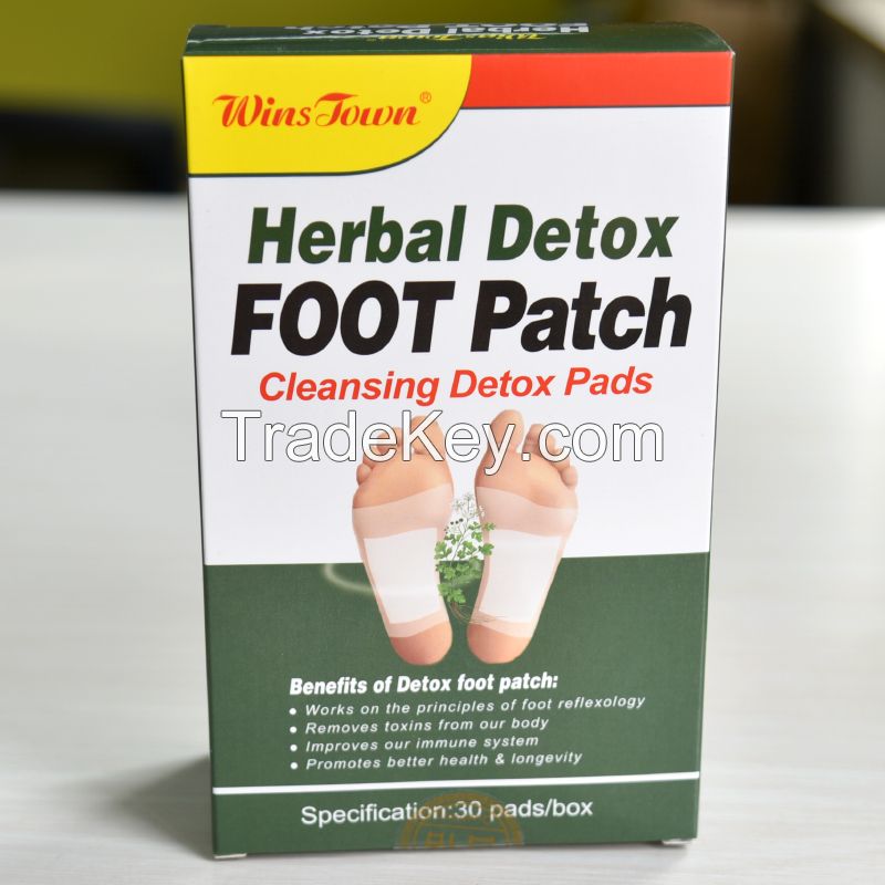 Private Label Herbal Detox Foot Patch medical feet cleasing detox Pads
