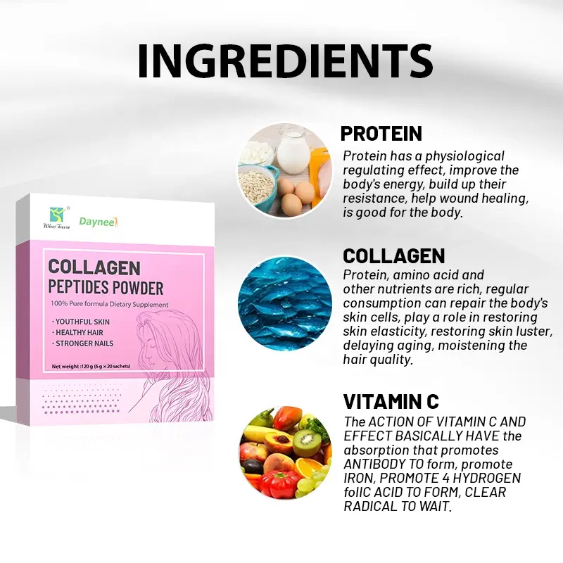 Custom Collagen Protein Powder Drinking For Skin