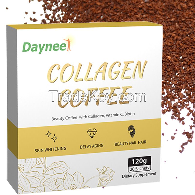 Factory Price Beauty power custom coffee Private label Collagen Coffee Powder FOR Skin lightening