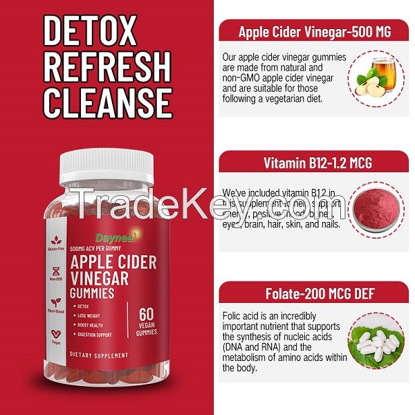 OEM Gummy Slimming Apple cider vinegar gummies vitamins healthcare supplement keto weight loss products slimming gummies