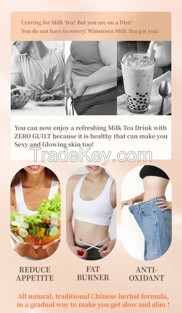 Weight loss Milk Tea Meal replacement slimming Herbs diet fat blaster Detox fat burner nutrition shake powder original slim milk tea
