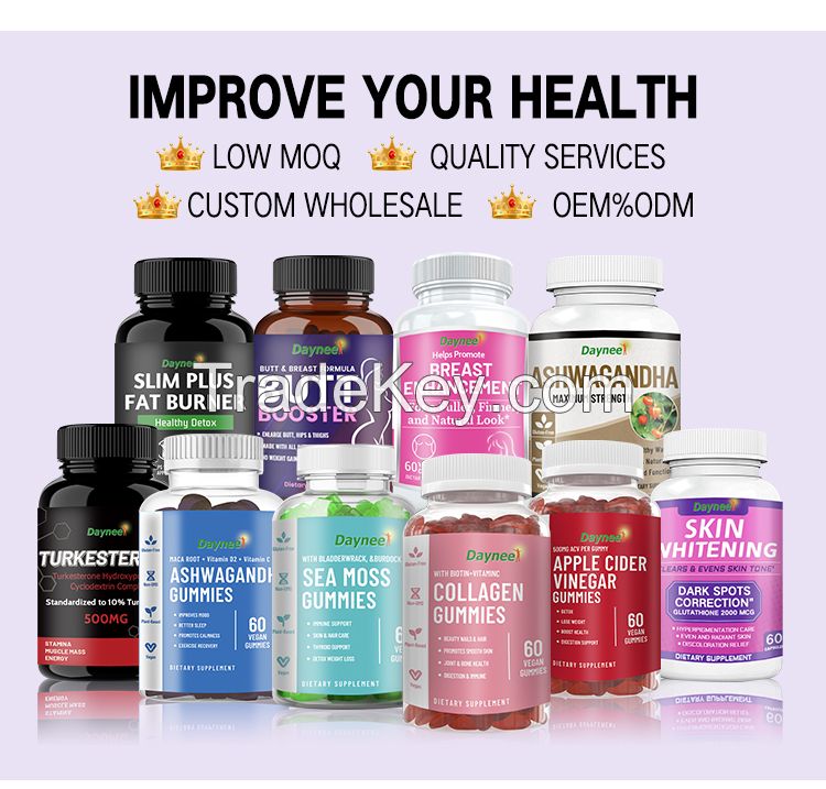 OEM gummies supplement vitamins and collagen can provide OEM OEM branded services beauty gummy keratin collagen