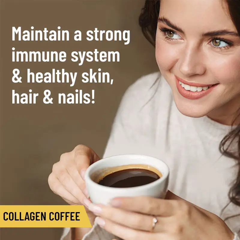 Chinese OEM Instant Skin Whitening Coffee Blend Collagen coffee powder For woman