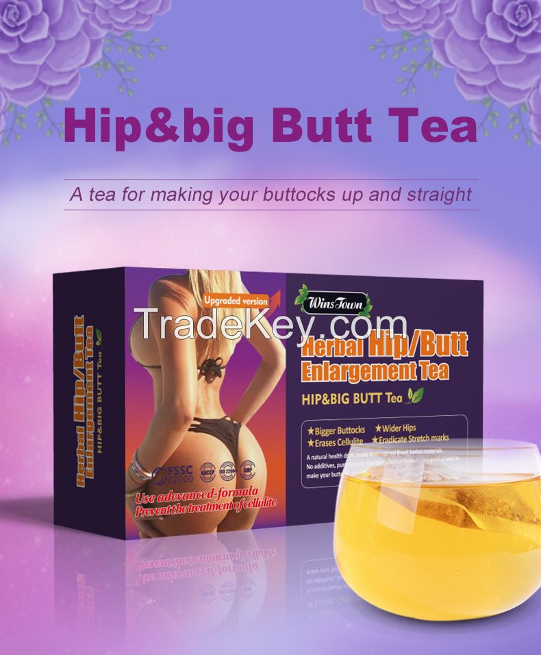 Private brand Bigger Hip Up tea Fully Effective Enhancement Sexy Firming Buttock supplements hip and big butt tea