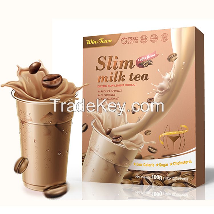 Slim Milk Tea Meal replacement weight loss Herbs diet fat blaster Detox slimming fat burner nutrition shake powder 2 buyers