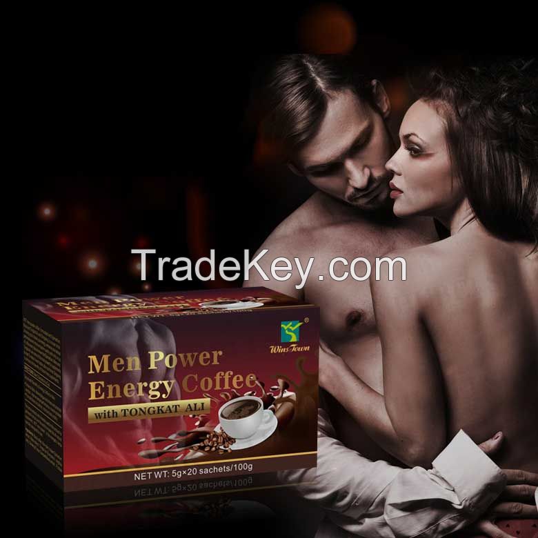 ODM OEM Power coffee Energy herbal healthy Ganoderm Instant Coffee with tongkat ali &amp; ginseng