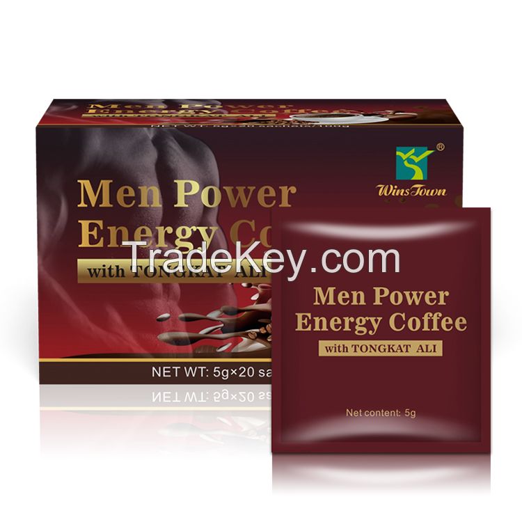 ODM OEM Power coffee Energy herbal healthy Ganoderm Instant Coffee with tongkat ali & ginseng