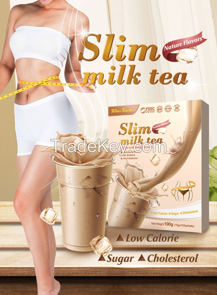 Weight loss Milk Tea Meal replacement slimming Herbs diet fat blaster Detox fat burner nutrition shake powder slim milk tea