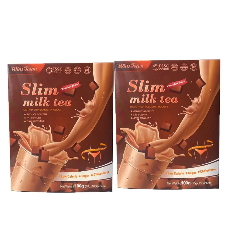 Slim Milk Tea Meal replacement shake powder weight loss diet fat burner slimming milk tea