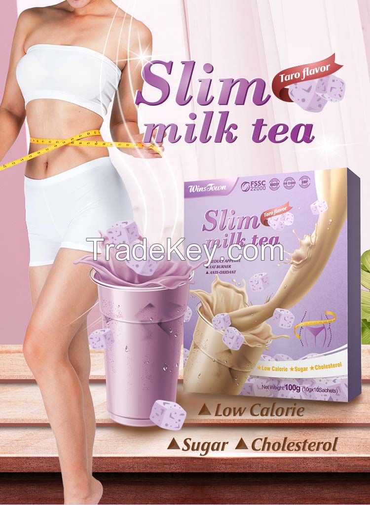 Slimming solid drinks Meal replacement nutrition shake powder weight loss diet Detox fat burner slim Milk tea