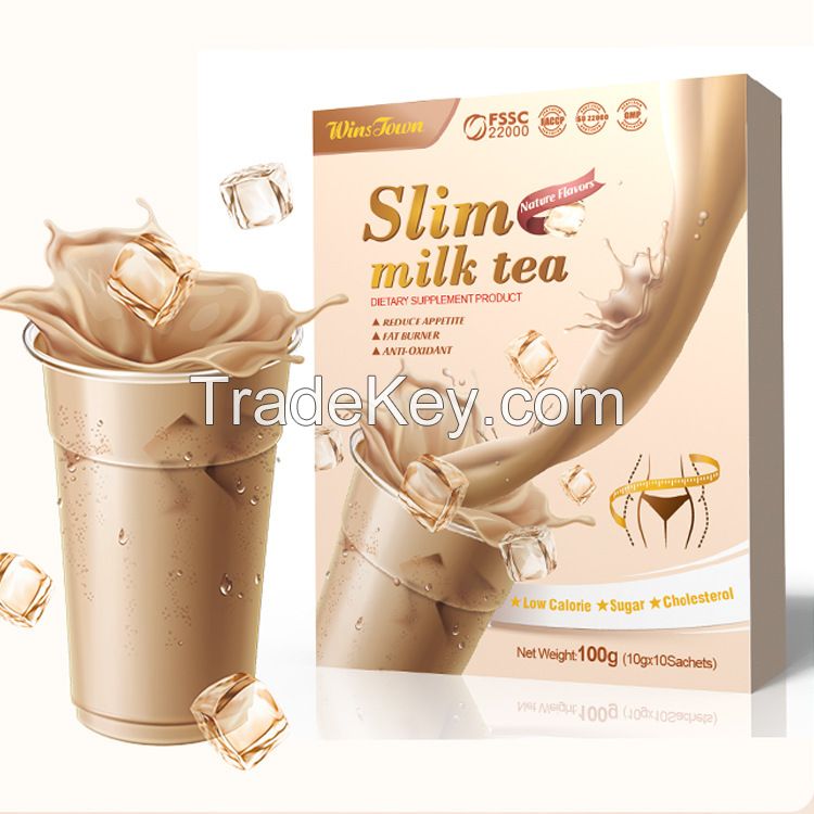  Weight loss Milk Tea Meal replacement slimming Herbs diet fat blaster Detox fat burner nutrition shake powder slim milk tea