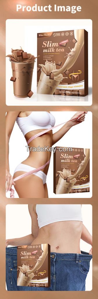 Slim Milk Tea Meal replacement shake powder weight loss diet fat burner slimming milk tea