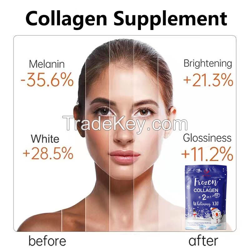 Anti-aging Marine Collagen Capsules Frozen Collagen 2 in 1 Whitening Collagen Peptide Capsules